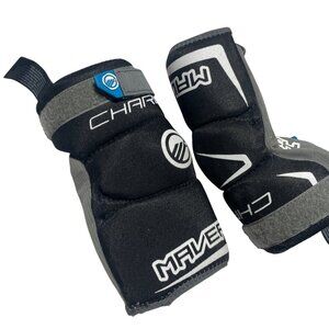 Maverik Charger Lacrosse Arm Pads Large Black/Gray Protective Gear